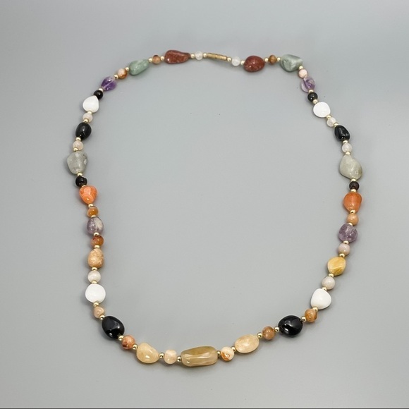 Mixed Natural Crystals & Stones Necklace - Picture 10 of 10
